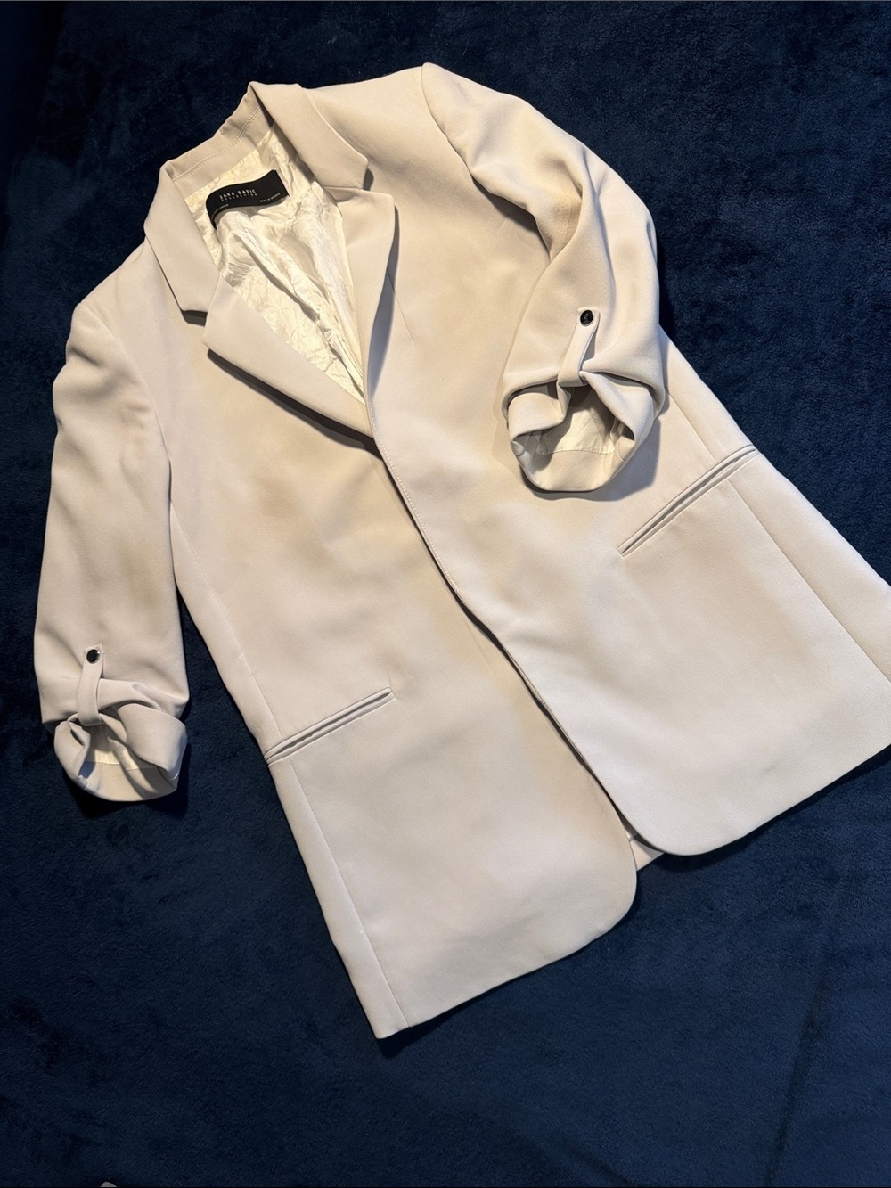 Zara Collection Light Grey Women's Tailored Blazer